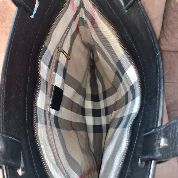 Black Burberry Canvas Tote Bag - Picture 5 of 16